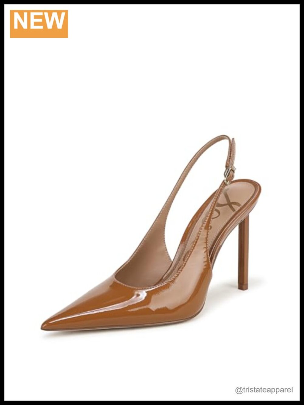 Sam Edelman Tegan Slingback Pointed Toe Stiletto Pump Polyurethane